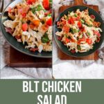 A Pinterest poster for BLT Chicken Salad.