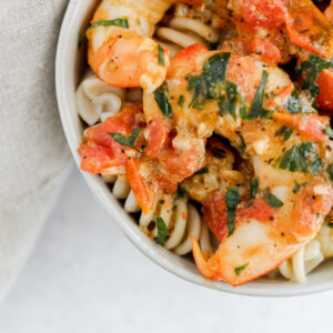 Gluten Free Shrimp Pasta | Kaleena's Kitchen