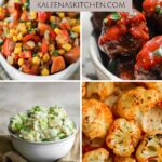 A Pinterest pin with four paleo recipes shown.