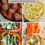 A Pinterest pin with four whole30 recipes shown.